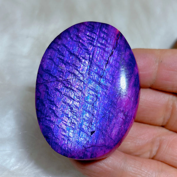 Purple Violet Rainbow Moonstone-ToShay.org