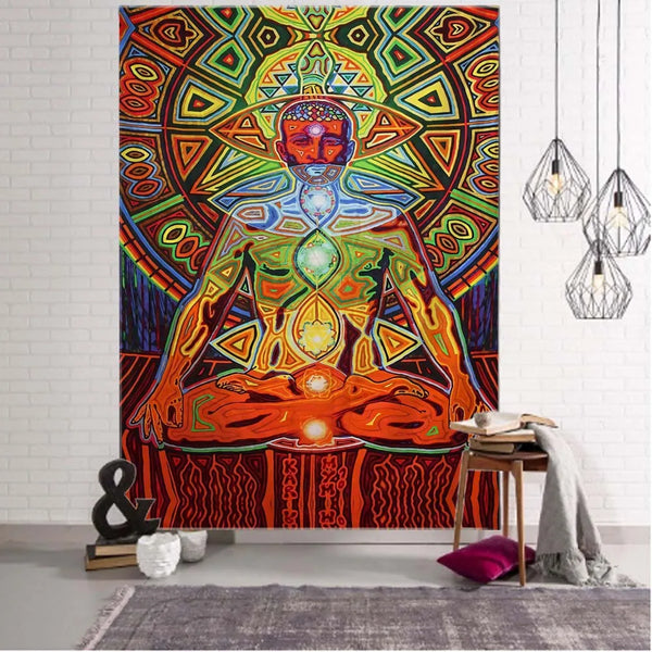 Psychedelic Art Print Tapestry-ToShay.org