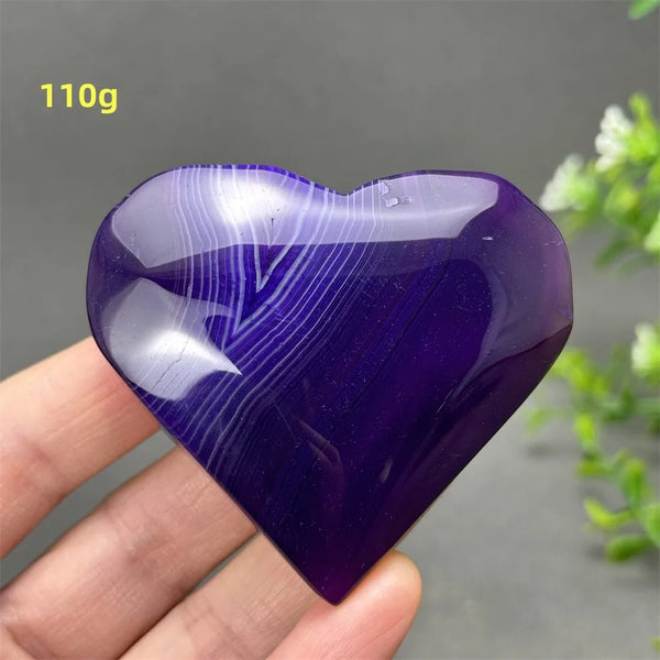 Purple Agate Heart-ToShay.org