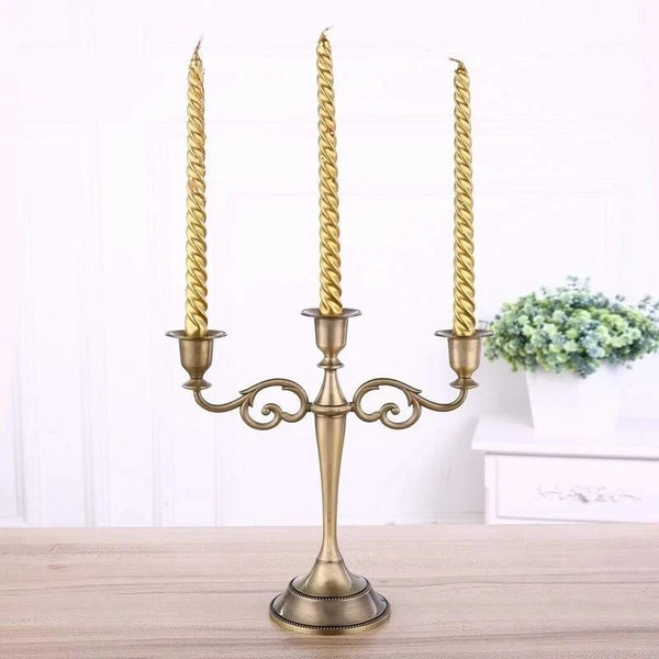 Bronze Embossed Candelabras-ToShay.org