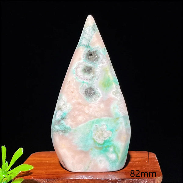 Green Flower Agate Flame-ToShay.org
