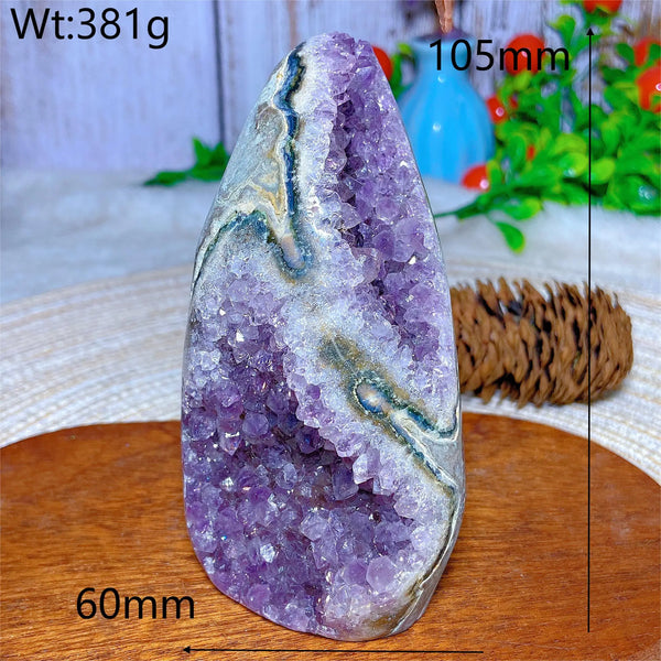 Purple Amethyst Cluster Geode-ToShay.org