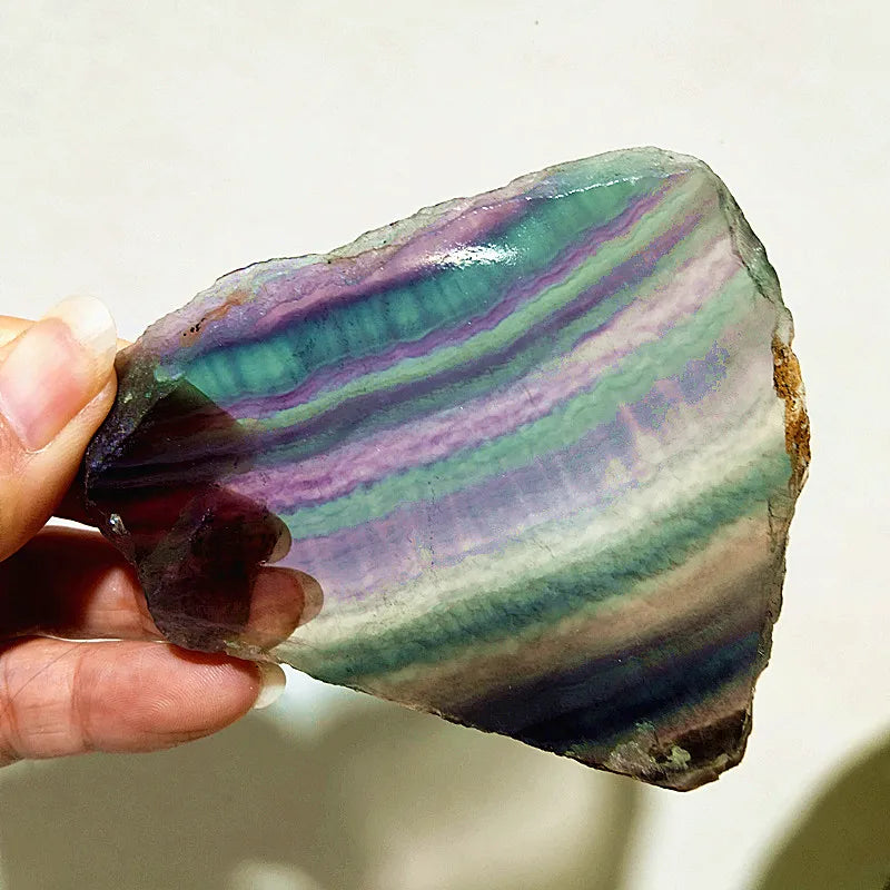 Rainbow Fluorite Slice-ToShay.org
