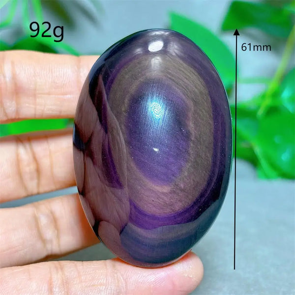 Rainbow Obsidian Palm Stone-ToShay.org
