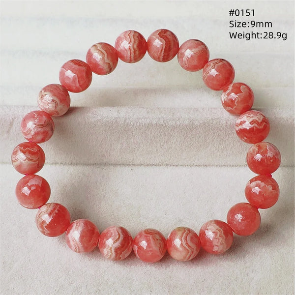Red Rhodochrosite Bracelet-ToShay.org