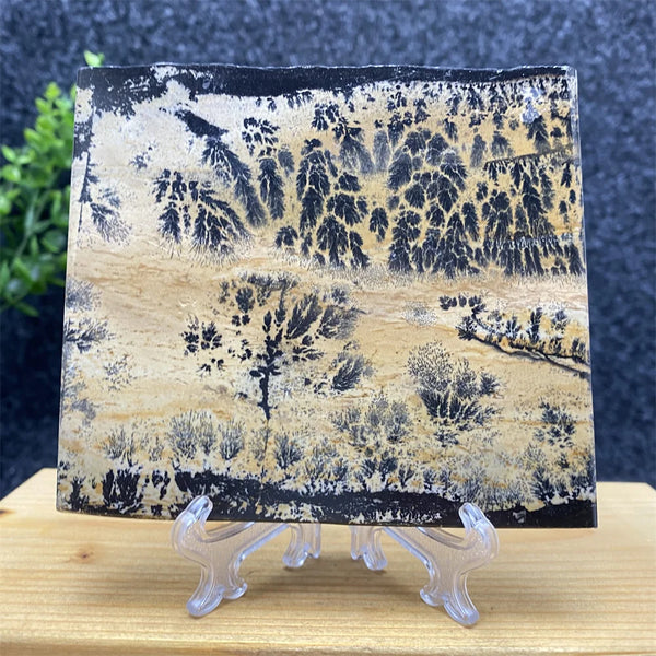 Blue Landscape Painting Slices-ToShay.org