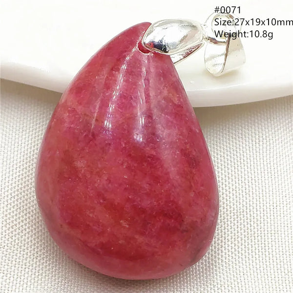 Red Rhodonite Pendant-ToShay.org