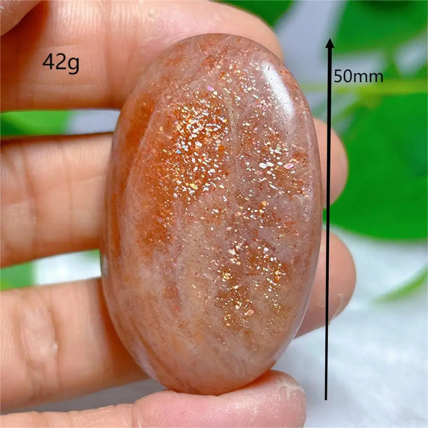Gold Sunstone Palm Stone-ToShay.org