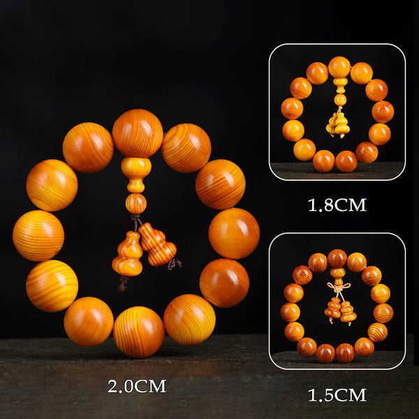 Yellow Amber Wood Bracelet-ToShay.org