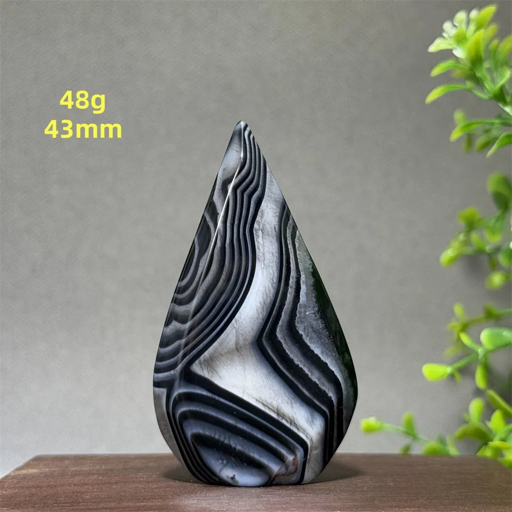 Black Striped Agate Torch-ToShay.org