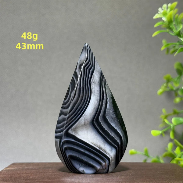 Black Striped Agate Torch-ToShay.org