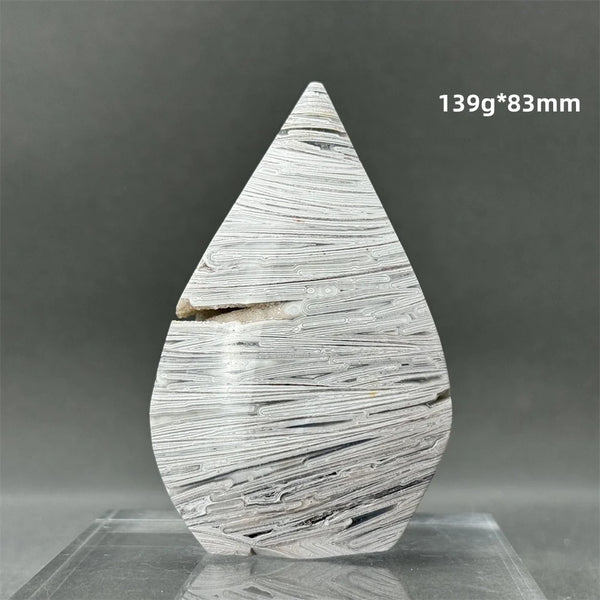 White Lace Agate Torch-ToShay.org