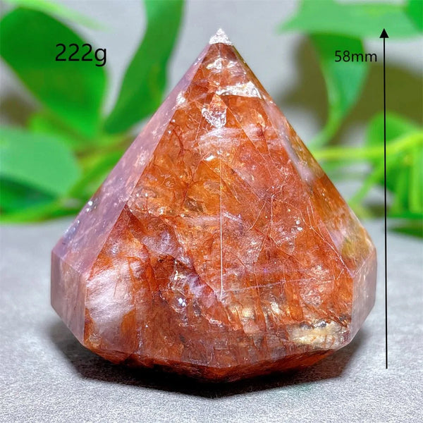 Red Fire Quartz Diamond Tower-ToShay.org