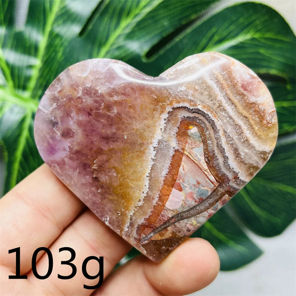 Purple Agate Amethyst Heart-ToShay.org