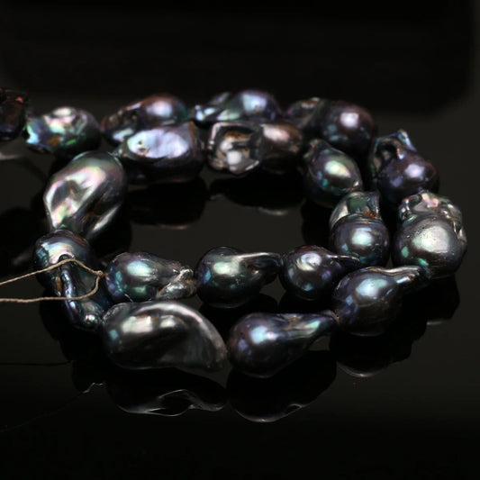 Blue Purple Pearl Beads-ToShay.org