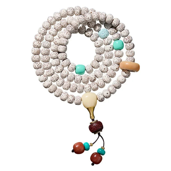 White Buddha Seed Bracelet-ToShay.org