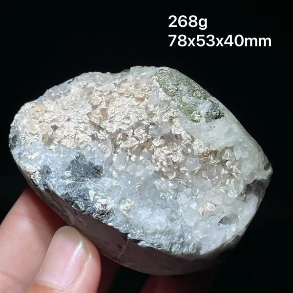 Pink Rhodochrosite Pyrite Quartz-ToShay.org