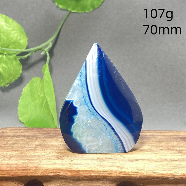 Blue Striped Agate Torch-ToShay.org
