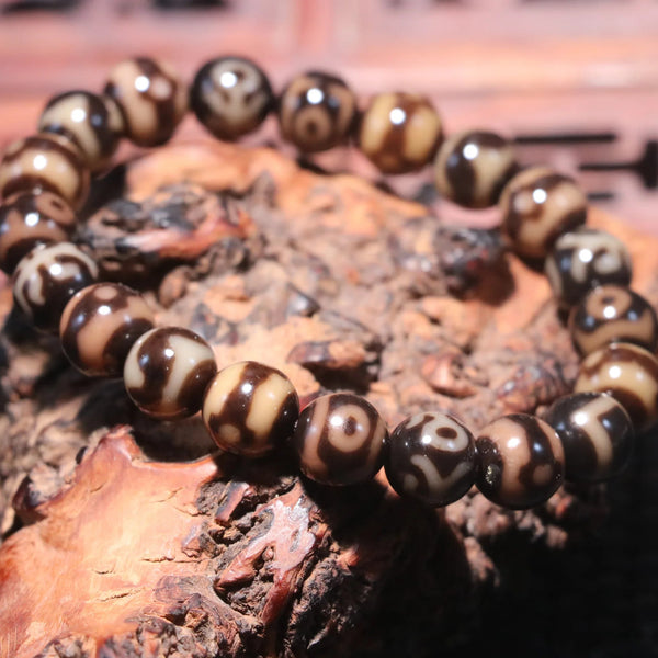 Tibetan Agate Dzi Bracelet-ToShay.org