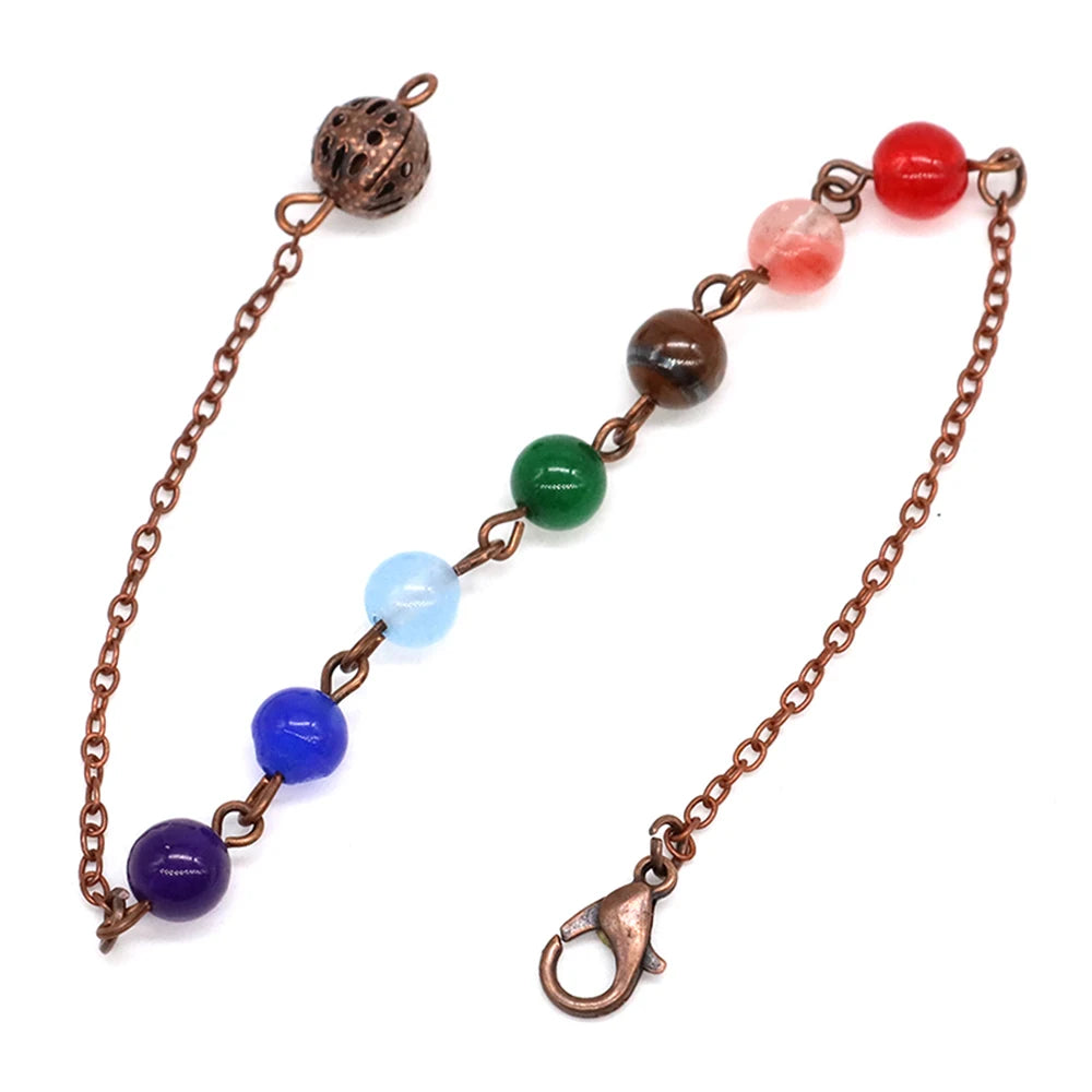 Chakra Bead Pendulum Chain-ToShay.org