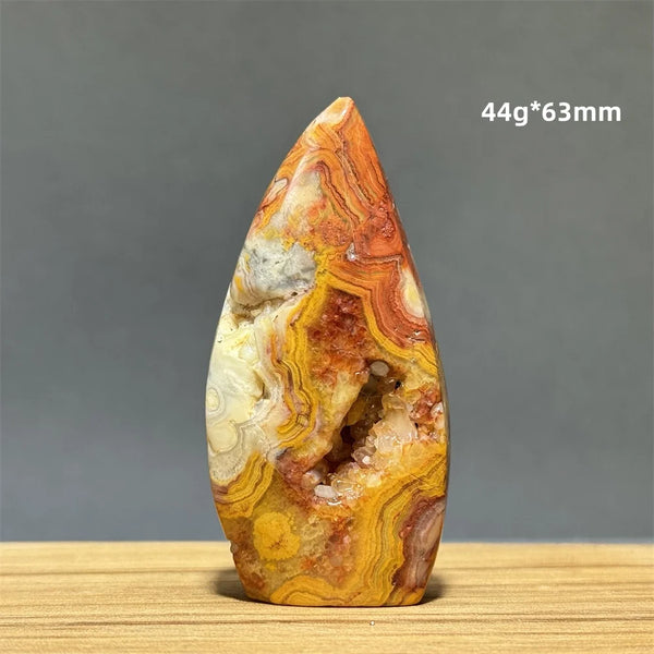 Yellow Crazy Agate Torch-ToShay.org