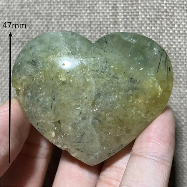 Green Grape Prehnite Hearts-ToShay.org