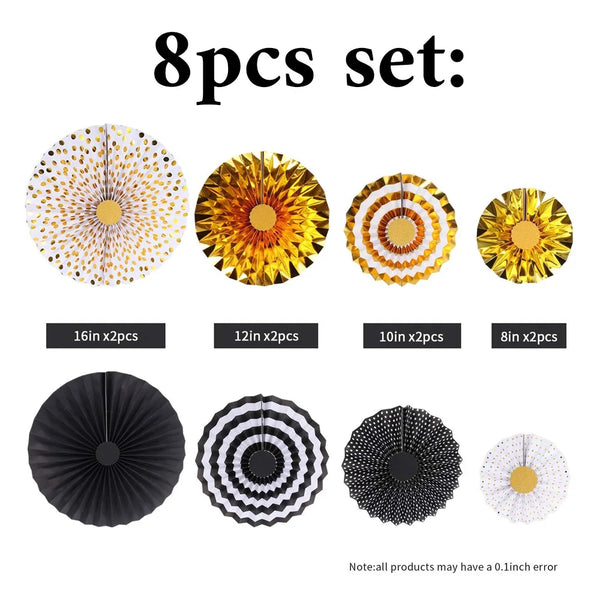 Gold Paper Fans-ToShay.org