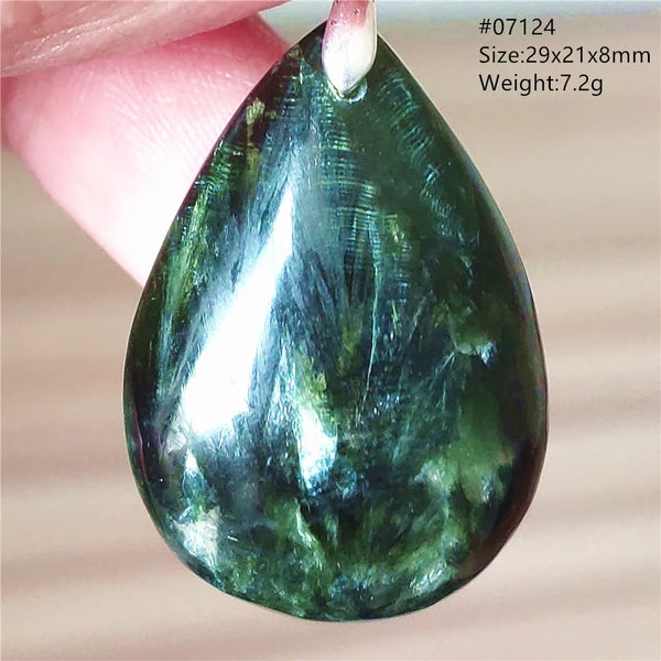 Green Seraphinite Pendant-ToShay.org