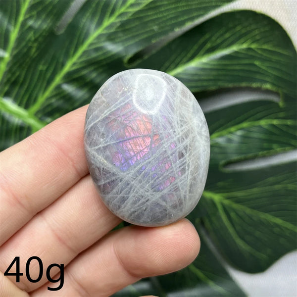 Purple Labradorite Palm Stone-ToShay.org