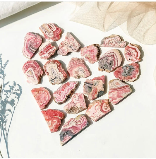 Pink Rhodochrosite Slice-ToShay.org