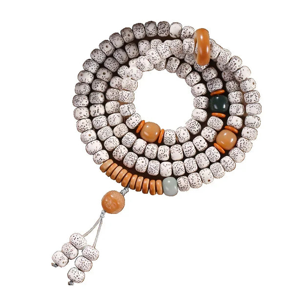 White Star Moon Bodhi Beads-ToShay.org
