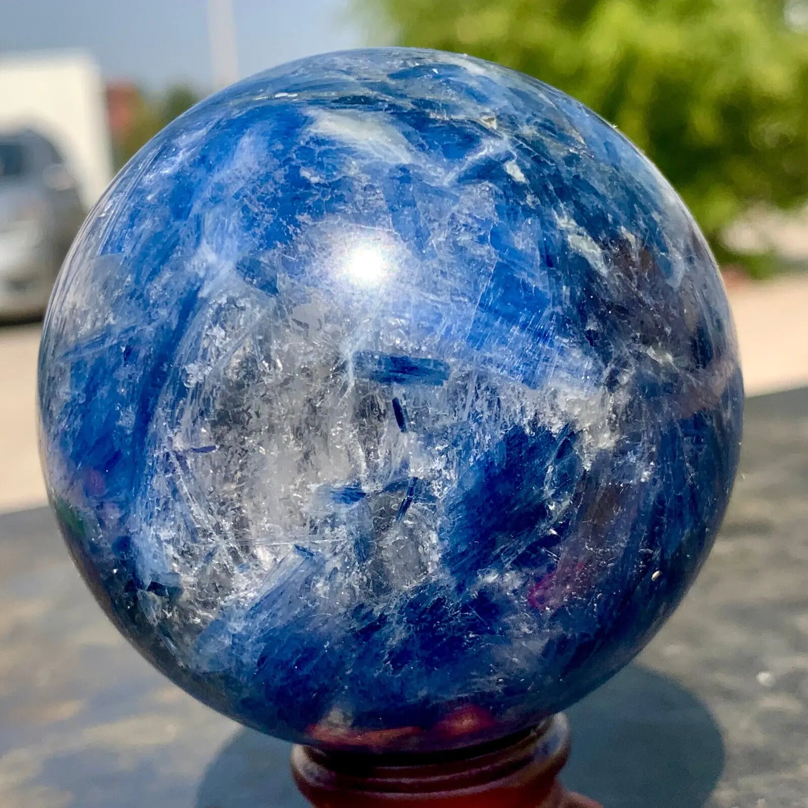 Blue Kyanite Quartz Ball-ToShay.org