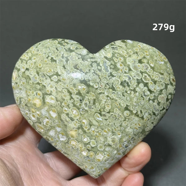 Green Rainforest Jasper Heart-ToShay.org