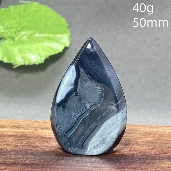 Black Silk Agate Torch-ToShay.org