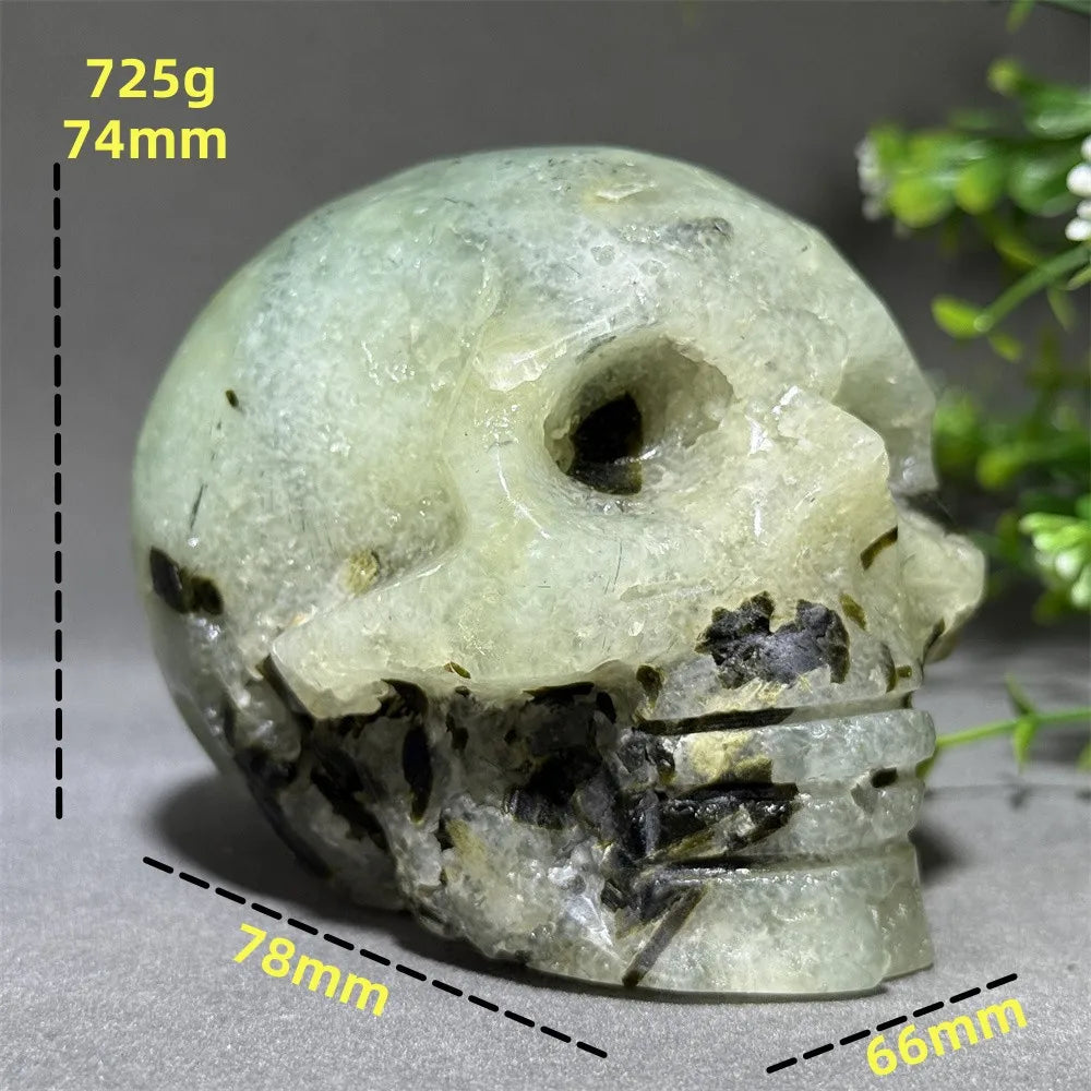 Green Grape Agate Skull-ToShay.org