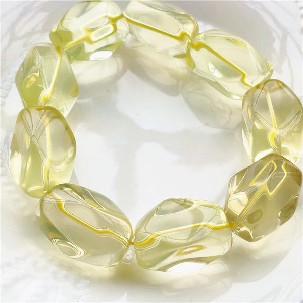 Yellow Citrine Quartz Bracelet-ToShay.org