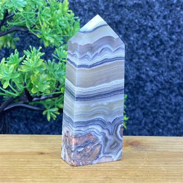 Blue Striped Agate Tower-ToShay.org