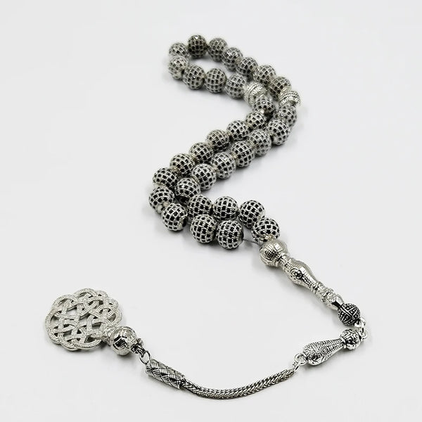 Silver Zircon Stone Prayer Beads-ToShay.org