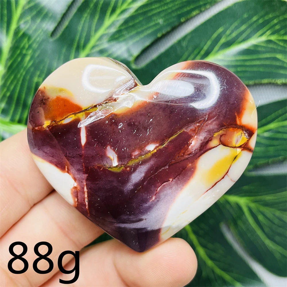 Yellow Mookaite Hearts-ToShay.org
