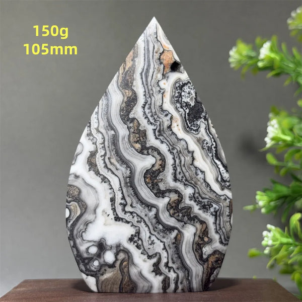 Grey Striped Agate Torch-ToShay.org