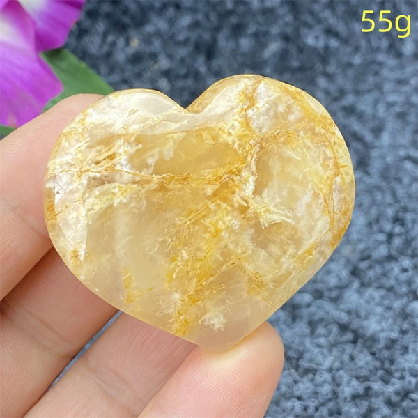 Yellow Ghost Crystal Heart-ToShay.org