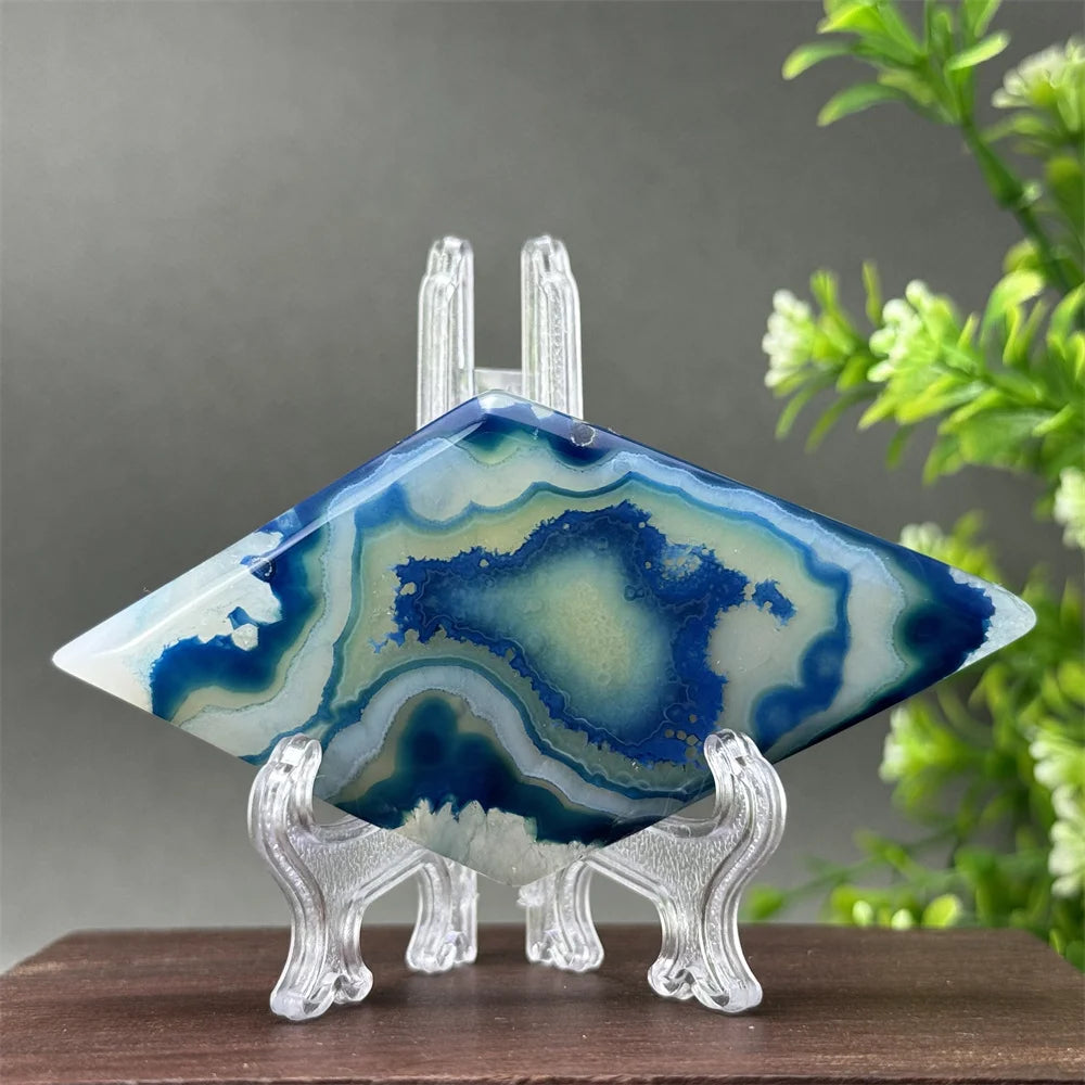 Blue Agate Lace Diamond-ToShay.org