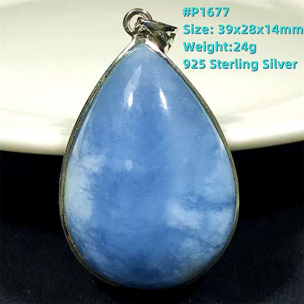 Blue Aquamarine Pendent-ToShay.org