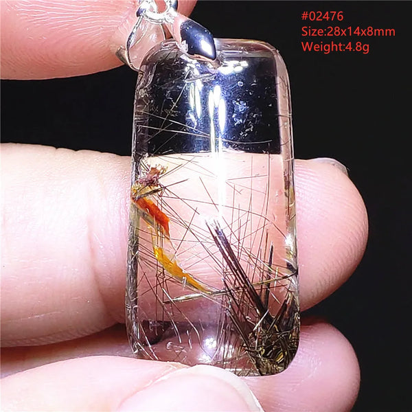 Gold Rutilated Quartz Pendant-ToShay.org