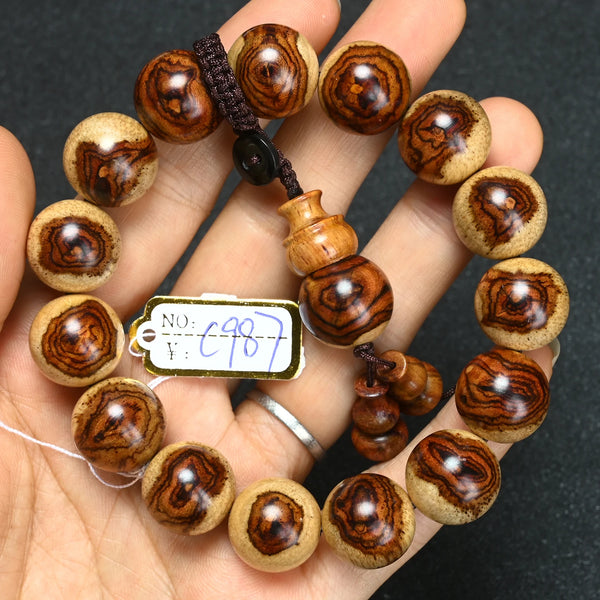 Wood Tiger Bead Bracelet-ToShay.org