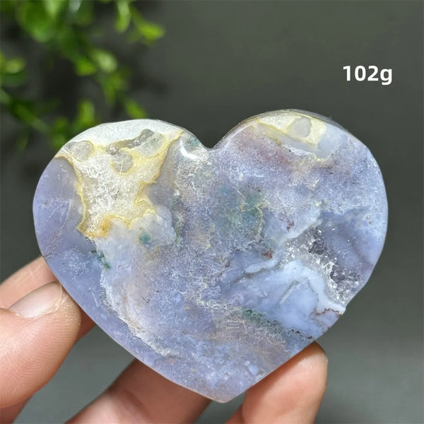 Green Aquatic Agate Heart-ToShay.org
