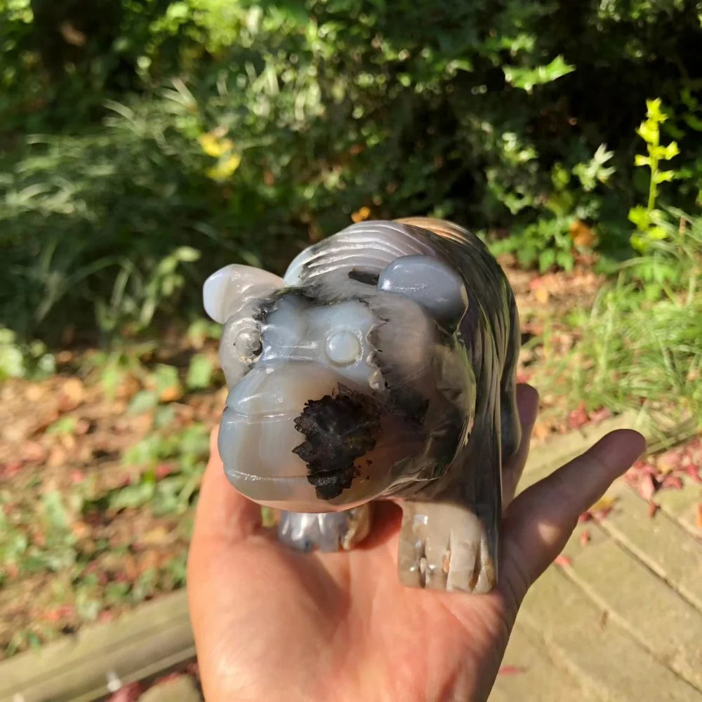 Grey Volcanic Agate Bear-ToShay.org