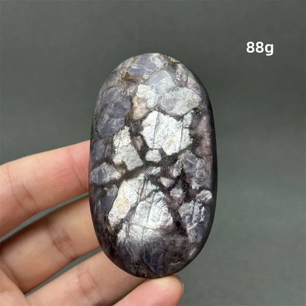 Purple Lepidolite Palm Stone-ToShay.org