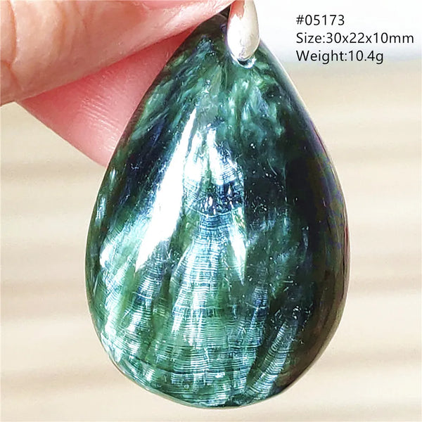 Green Seraphinite Pendant-ToShay.org