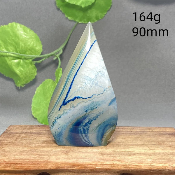 Blue Striped Agate Torch-ToShay.org